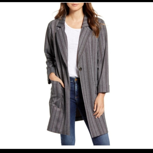 Sanctuary Jackets & Blazers - SOLD OUT SANCTUARY Longline Herringbone Blazer